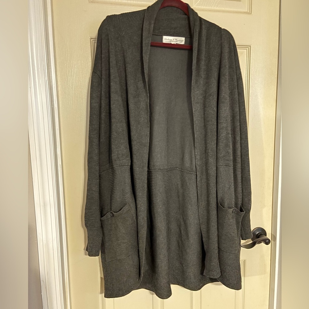 Chelsea & Theodore Charcoal Cardigan